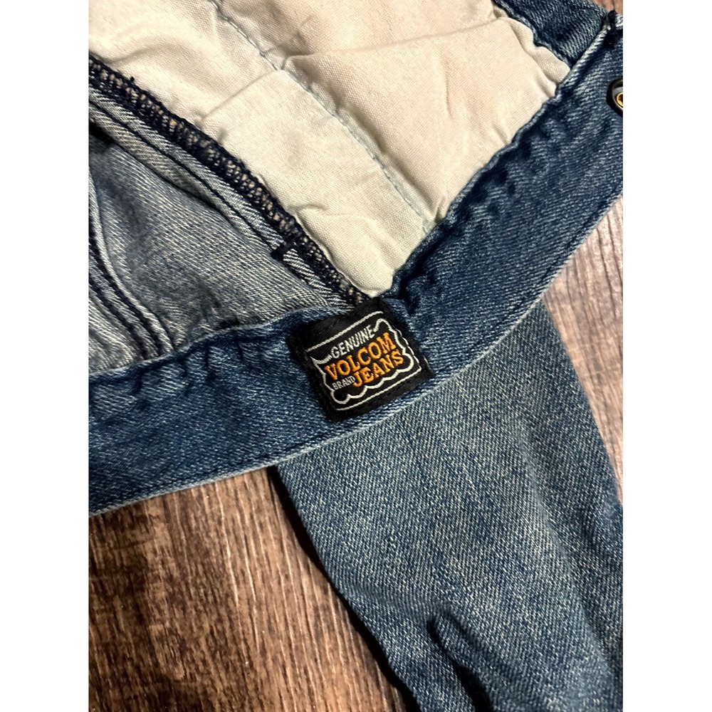 Volcom Union Jacket Womens 8 Blue Denim Stretch Snap Front Outdoor Classic - Picture 7 of 14